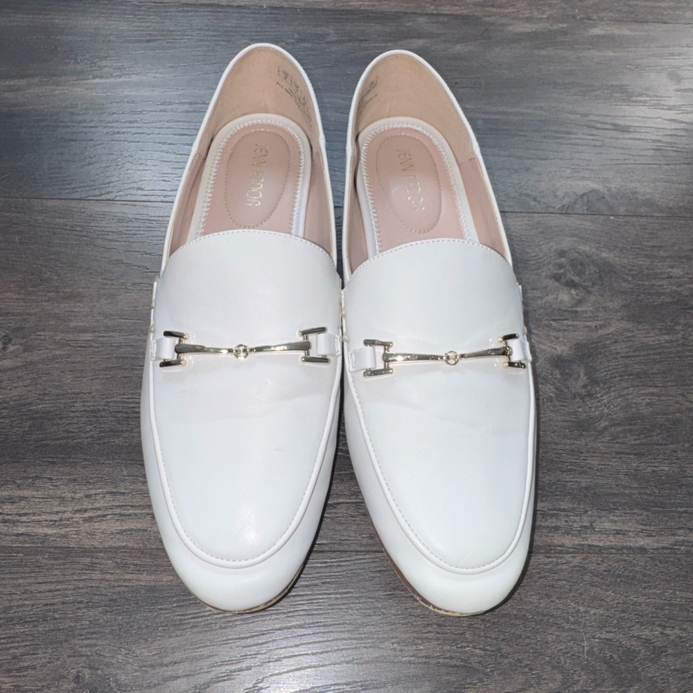 Jenn Ardor Women’s White Loafers